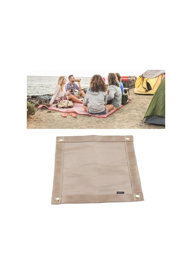 Samdoo Cam Fibre Korozyon & Ateş Direnci Islaklık Matı - Çadır, Barbekü, Piknik İçin Taşınabilir 30x30cm Mini Boyut Çok Renkli