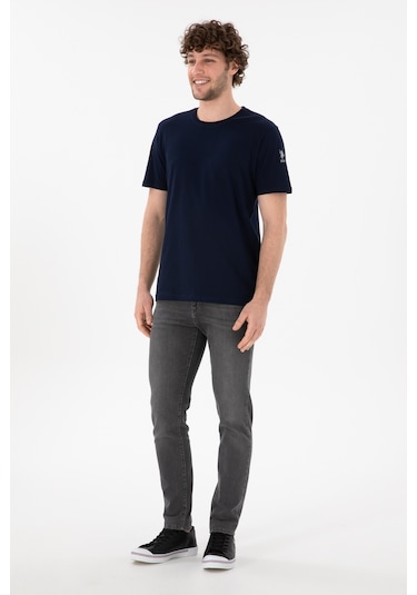 U.S. Polo Assn. Erkek Regular Fit Bisiklet Yaka Lacivert Basic Tişört 50305985-VR033 U.S. Polo Assn. Erkek Regular Fit Bisiklet Yaka Lacivert Basic Tişört 50305985-VR033