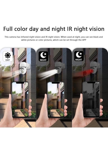 Novahub Akıllı Güvenlik Kamerası 1080p Hd Ev Kamerası Gece Görüşlü Hareket Algılama Eğim 355 Bebek Evcil Hayvan Yaşlılar İçin