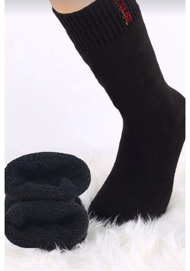 Kapbirtane Erkek Termal Havlu Çorap - 6 Adet Çok Renkli