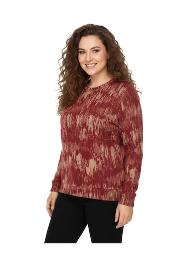 Linsolita Kadın Sıfıryaka Sweatshirt Bgl-st05112 Kiremit