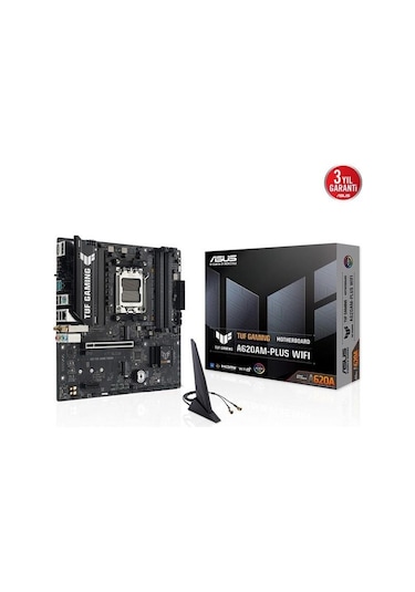 Asus Tuf Gamıng A620am-plus Wıfı6 Ddr5 Hdmı-dp Pcıe 4.0 Am5 Matx
