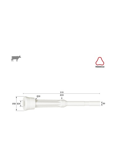 Melasty Mayda 3 Gen Ø24 Üçgen Meme Lastiği Silikon Memelik - 4 Lü Paket