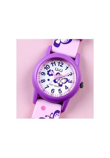 Q&Q QCG2209 Su Geçirmez Rakamlı Kız Çocuk Kol Saati