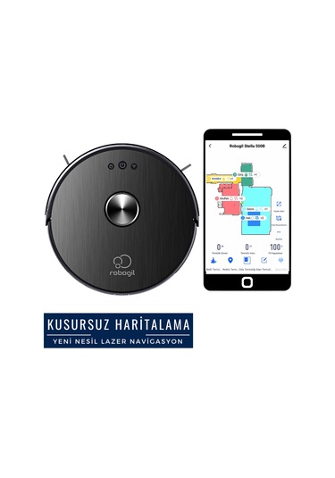 Robogil Stella 500B Robot Süpürge ve Paspas