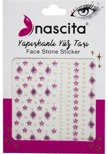 Nascita Yapışkanlı Yüz Taşı Pembe