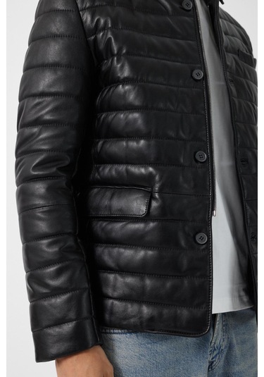 Achille Siyah Deri Mont Siyah