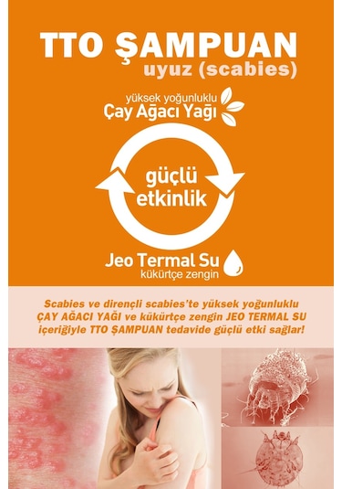 Tto Saç Ve Vücut Şampuanı 500 Ml Yeşil Çay Ağacı Yağı / Tea Tree Oıl