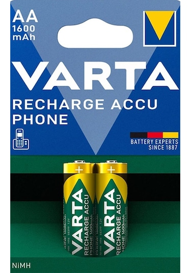 Varta T399 Nı-mh 1.2v 1600 Mah Hr6 Aa Şarjlı 2li Kalem Pil