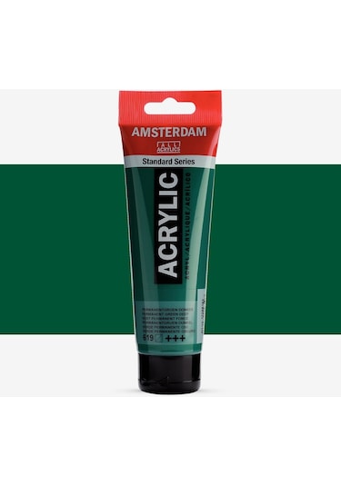 Amsterdam Akrilik Boya 120ml Permanent Green Deep 619