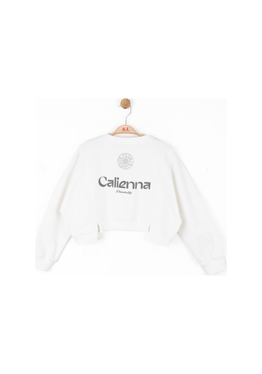 Nk Kids Kız Çocuk Sweatshirt 37818 Ekru