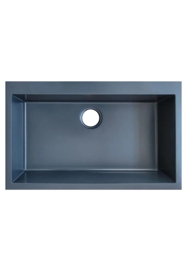 Meyesin ME-78A Granit Tek Göz Mutfak Evye Antrasit 78 x 49 CM