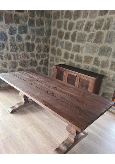 Masif Ahşap Yemek Ve Ofis Masası