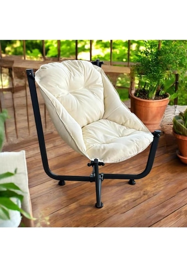 Katlanır Lüx Asma Minder Koltuk Cappuccino