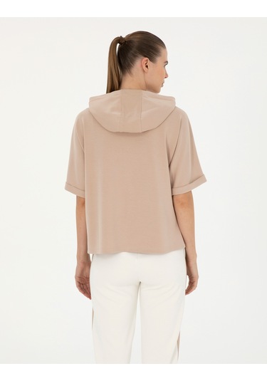 Pierre Cardin Kadın Bej Sweatshirt 50291224-vr011 Bej