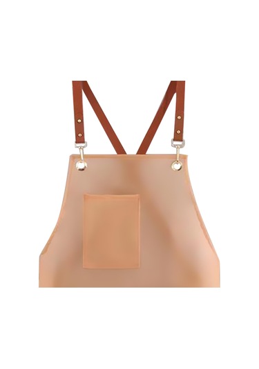 Homyl Pişirme Önlüğü Şef Yağ Geçirmez Önlük Çiçekçi Pembe Çoklu Cepler