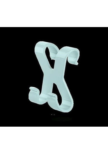 Buffer Hang İt Pratik Kolay Taşımabilir Havlupan 2 Kancalı Banyo Askısı Mavi