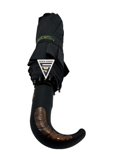 April A-226g A1 Baston Sap 10 Telli Tam Otomatik Şemsiye Siyah