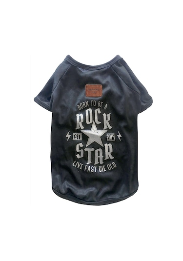 Alphadog Rock Star Küçük Irk Köpek T-shirtü