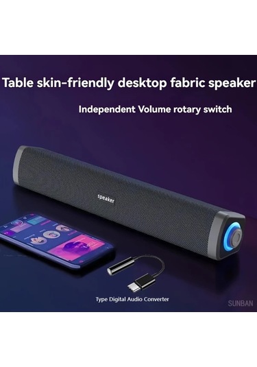 Willowhaven Cool Black 2si1 Ses Sistemi Usb Güçlü Tip C Bağlantı Ev Ofis Parti