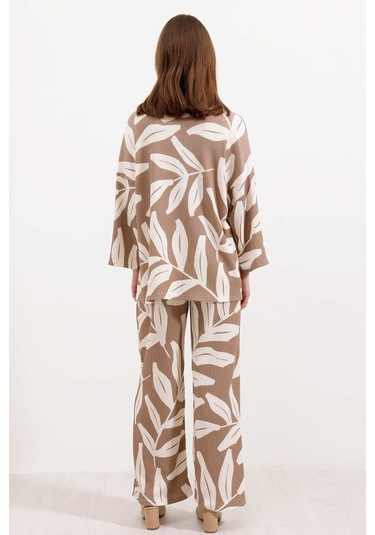 Gabria Desenli Kimono Takım Vizon