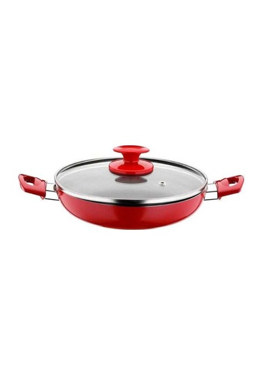 Papilla Redio 6Lı 18-20-22 Cm Yumurta Sahan Seti. Kırmızı