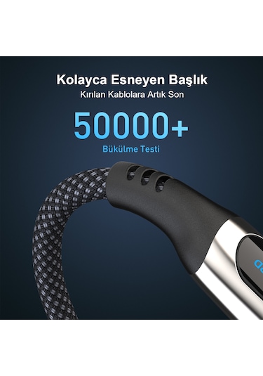 Bix BXCC243 Type-c To Type-c 240 W 480 Mbps Şarj Ve Data Kablosu