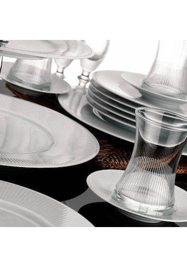 Kütahya Porselen Çisil 24 Parça 6 Kişilik Yemek Takımı