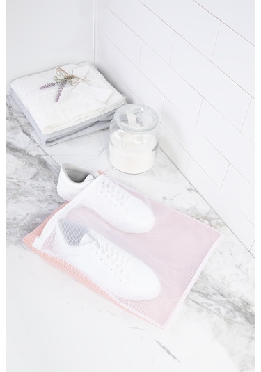 Ocean Home Textile Pembe Renk Ayakkabı Yıkama Filesi 35 x 40 cm