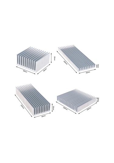 Yüksek Güçlü Led Ic Chip Soğutucu Radyatör Isı Emici İçin Ekstrüde Alüminyum Soğutucu 40 40 20mm Yüksek Güçlü Led Ic Chip Soğutucu Radyatör Isı Emici İçin Ekstrüde Alüminyum Soğutucu 40 40 20mm