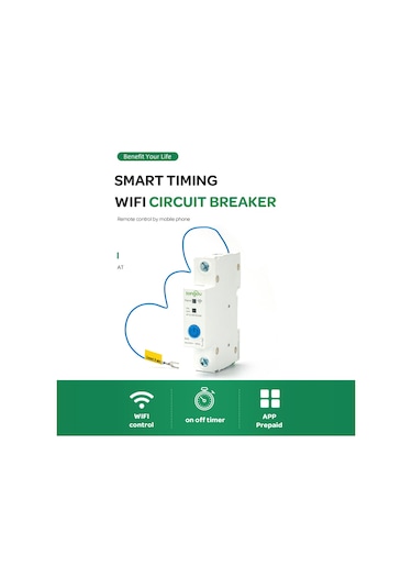 E22553-25a Wıfı Akıllı Devre Kesici 1p Dın Ray Anahtarı Ewelink 25a