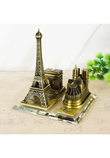 Lijinxu Magideal Kule Heykeli Bina Modeli Yaratıcı Paris Temalı Bronz