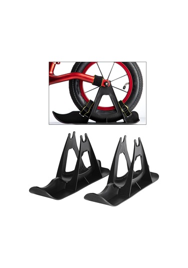 Suntek Çocuk Kayak Kızağı Ataşmanı Kar Denge Bisikleti Çim Siyah