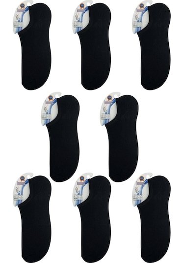 Ragi Store 8'li Sıfır Bilek Unisex Çorap Siyah