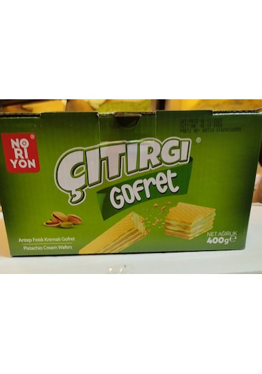 400 Gr Antep Fıstıklı No Ri Yon Kuru Gofret
