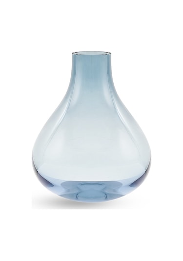 Pasabahce Bulb Vazo 22 Cm Çelik Mavi
