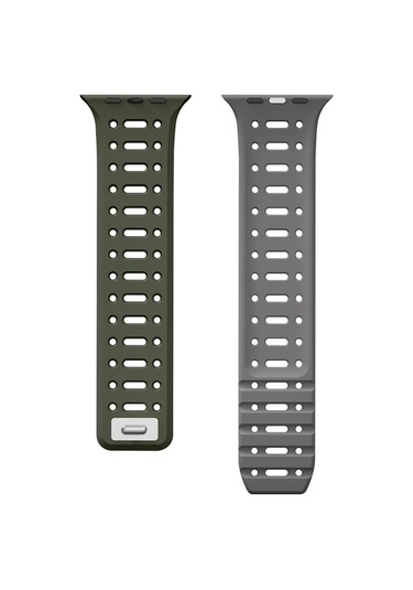 Watch 10 46mm Redclick Krd-124 Silikon Kordon Terletmeyen Delikli Strap Kayış