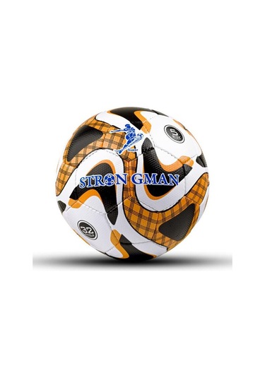Strongmen 4 Astarlı Suni Deri Sert Zemin Halı Saha Futbol Topu No:5 Cs-606 Beyaz Turuncu