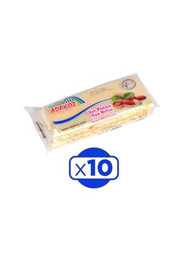 Adakoz Helva Yer Fıstıklı Koz Helva 10 x 55 G