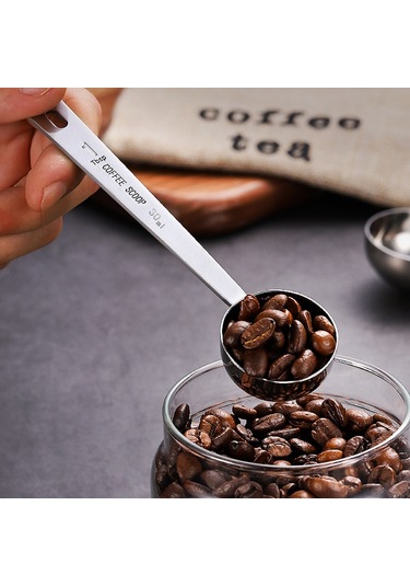 Maiyame Paslanmaz Çelik Ölçü Kaşığı - 30ml Kapasiteli, Mutfak & Bar & Kafe İçin Pratik Ve Dayanıklı Gümüş