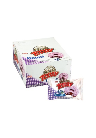 Today Donut Kek Yabanmersinli 35Gr. 24 Adet (1 Kutu)