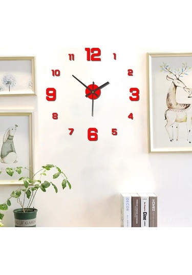 Yulong Moveevo Kişiselleştirilebilir Akrilik Duvar Saati - 40cm Renkli Çok Renkli