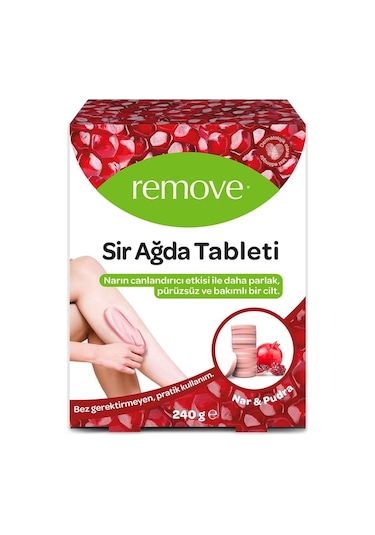 Remove Nar ve Pudra Özlü Sir Ağda Tableti 240 G