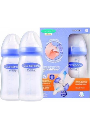 Lansinoh Natural Wave Biberon 2'li Set 240 ML