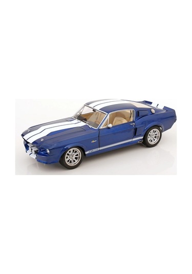 Kk Scale 1:12 Ford Mustang Shelby Gt500 1967 Blaumetallic/weiß