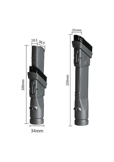 Padalink Dc16/dc24/dc30/dc34/dc35/dc44/dc56/dc59/v6 Elektrikli Süpürgeye Uygun Antistatik Fırça Ağızlı Alet Seti Geniş Ağız + Yassı Ağız + Yatak Emici + Saç Fırçası