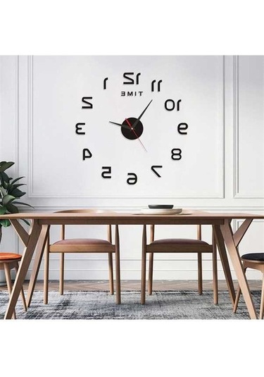 Trendooze Stil Sessiz Saati Renkli Renki Nordic Işıklı Duvar Dekoratif Çok Çok Çalışan Akrilik 40cm - Qd Çok Renki