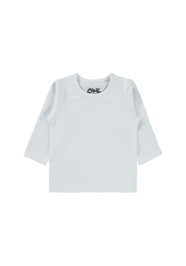 Civil Baby Kız Bebek Sweatshirt 6-18 Ay Beyaz 19958733223w1-13 Beyaz