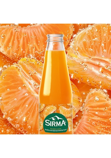Sırma C Vitaminli Mandalina Aromalı Doğal Maden Suyu 200 Ml X 24 Adet