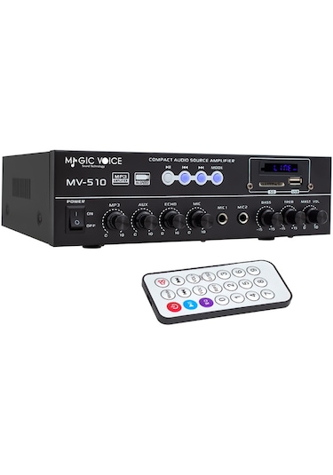 Magıcvoıce Mv-510 50 Watt Usb/sd/bluetooth 2 Mik.,eco Lu+2sd 2061